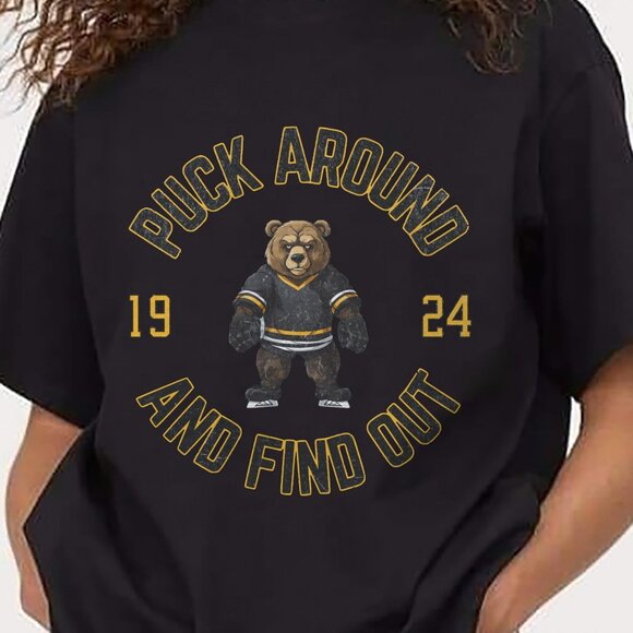 Boston Bruin Shirt, Boston Hockey Tee, Boston Bruin Vintage Shirt - Picture 3 of 3